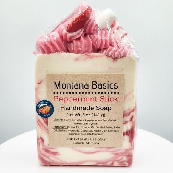 Hand Crafted Other - Peppermint Stick - Handmade Soap